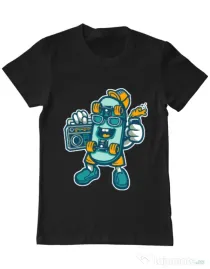 Tricou ADLER barbat Skate bastard Negru