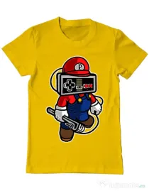 Tricou ADLER barbat Player head Galben