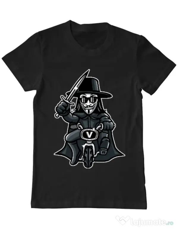 Tricou ADLER barbat Vendetta Biker Negru