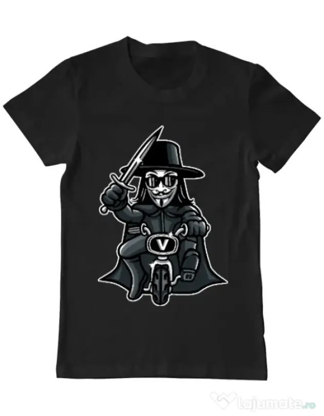 Tricou ADLER barbat Vendetta Biker Negru