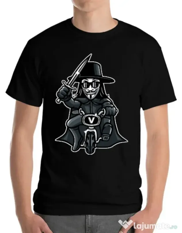 Tricou ADLER barbat Vendetta Biker Negru