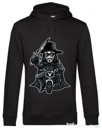 Hoodie barbat cu gluga Vendetta Biker Negru