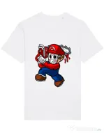 Tricou STANLEY STELLA barbat Mario Massacre Alb