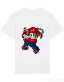 Tricou STANLEY STELLA barbat Mario Massacre Alb