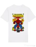 Tricou STANLEY STELLA barbat The Amazing Spiderman Alb