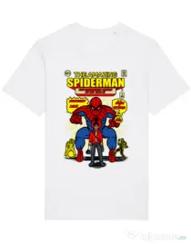 Tricou STANLEY STELLA barbat The Amazing Spiderman Alb