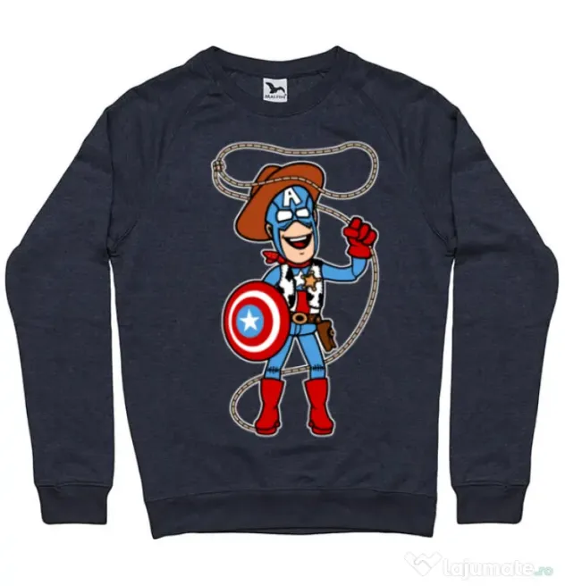 Bluza ADLER barbat Captain Woody Denim inchis