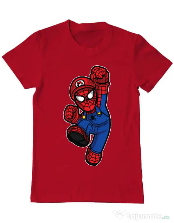 Tricou ADLER barbat Spider Plumber Rosu