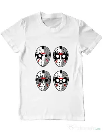 Tricou ADLER barbat Jason Rock Faces Alb