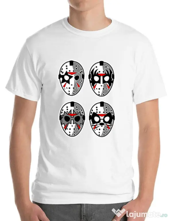 Tricou ADLER barbat Jason Rock Faces Alb