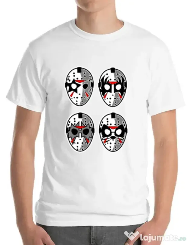 Tricou ADLER barbat Jason Rock Faces Alb