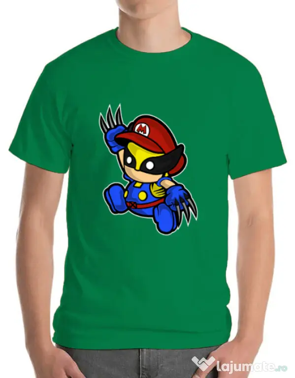 Tricou ADLER barbat Mario Wolverine Verde mediu