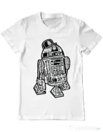 Tricou ADLER barbat Street R2D2 Alb