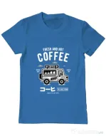 Tricou ADLER barbat Coffee Van Albastru azuriu