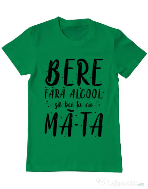 Tricou ADLER barbat Bere fara alcool Verde mediu