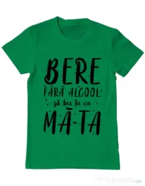 Tricou ADLER barbat Bere fara alcool Verde mediu