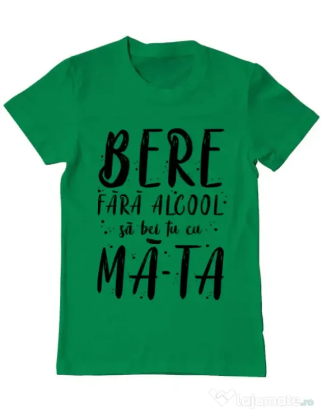 Tricou ADLER barbat Bere fara alcool Verde mediu