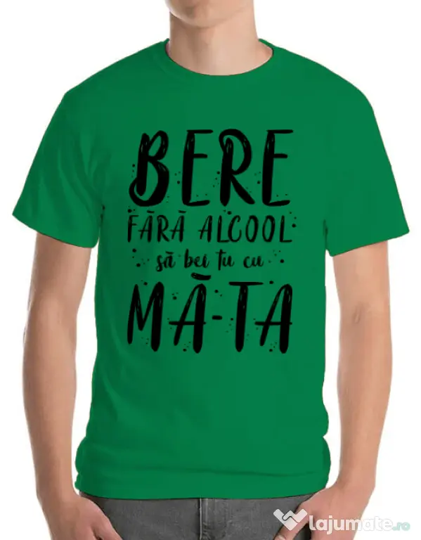 Tricou ADLER barbat Bere fara alcool Verde mediu