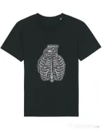 Tricou STANLEY STELLA barbat Grenade Ribcage Negru