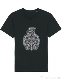 Tricou STANLEY STELLA barbat Grenade Ribcage Negru