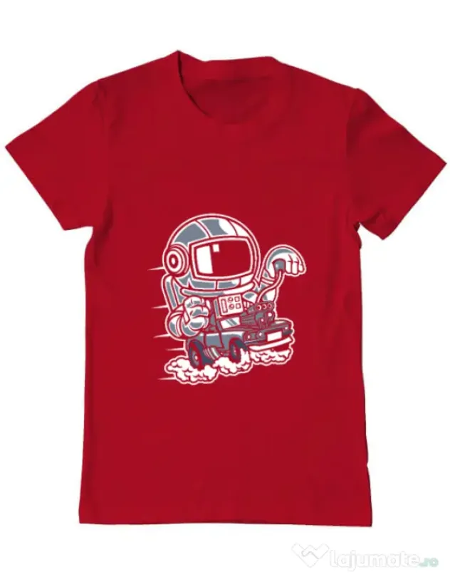Tricou ADLER barbat Space Racer Rosu