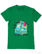 Tricou ADLER barbat Ice Cream Truck Verde mediu