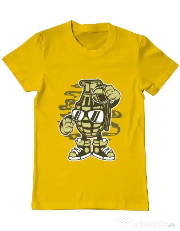 Tricou ADLER barbat Grenade Galben