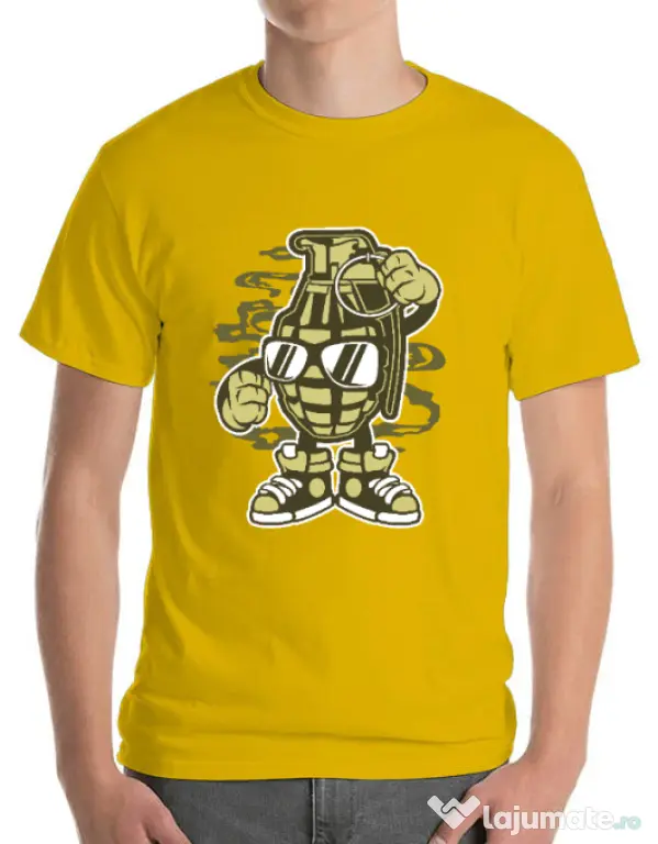 Tricou ADLER barbat Grenade Galben