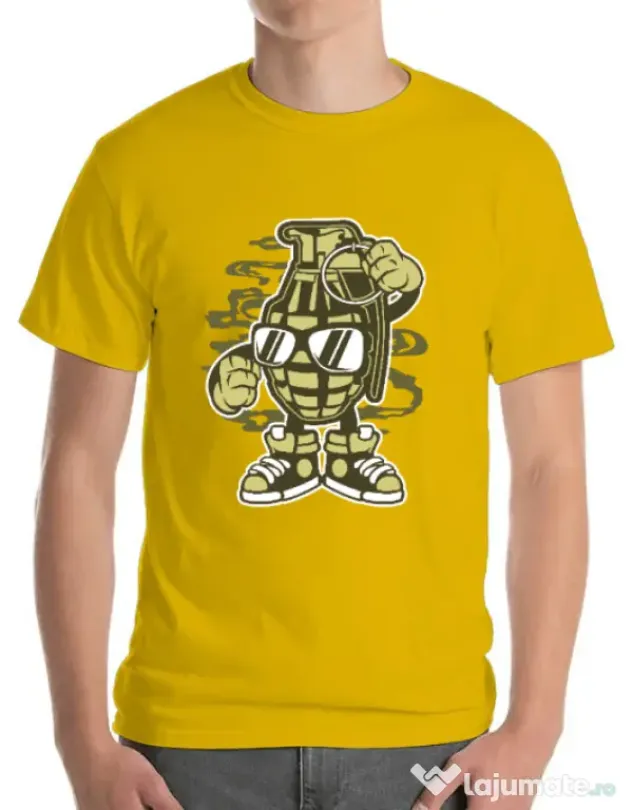 Tricou ADLER barbat Grenade Galben