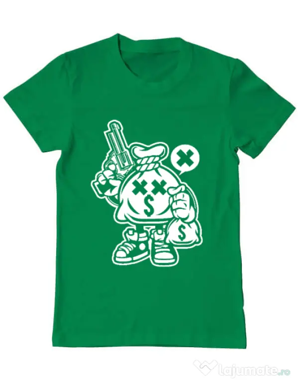 Tricou ADLER barbat Money Takers Verde mediu