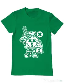 Tricou ADLER barbat Money Takers Verde mediu
