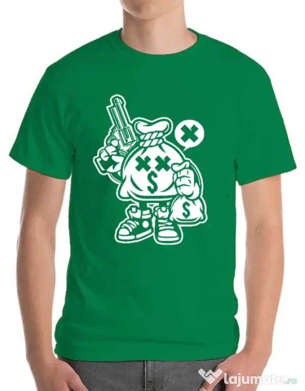 Tricou ADLER barbat Money Takers Verde mediu