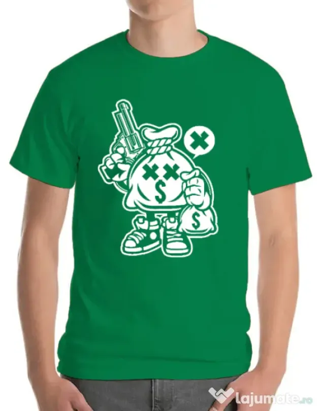 Tricou ADLER barbat Money Takers Verde mediu