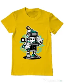 Tricou ADLER barbat Game On 2 Galben
