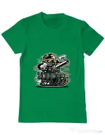 Tricou ADLER barbat War Tank Verde mediu