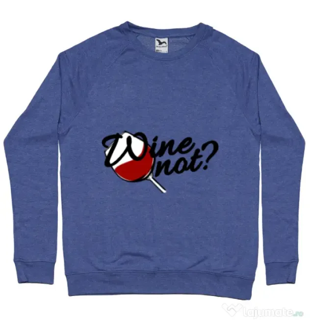 Bluza ADLER barbat Wine not Albastru melanj