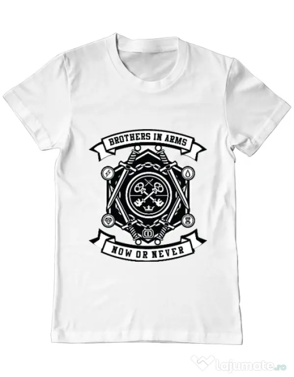 Tricou ADLER barbat Keys Alb