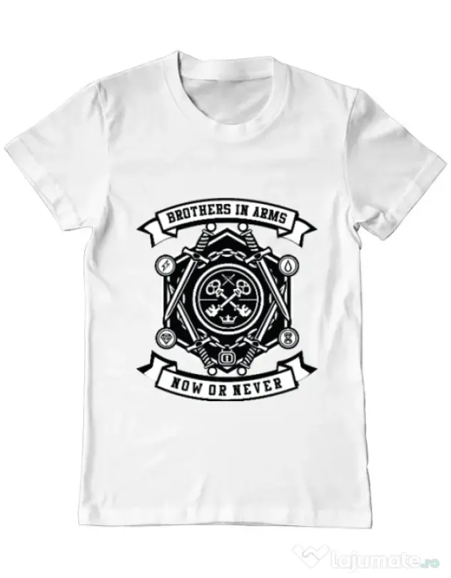 Tricou ADLER barbat Keys Alb