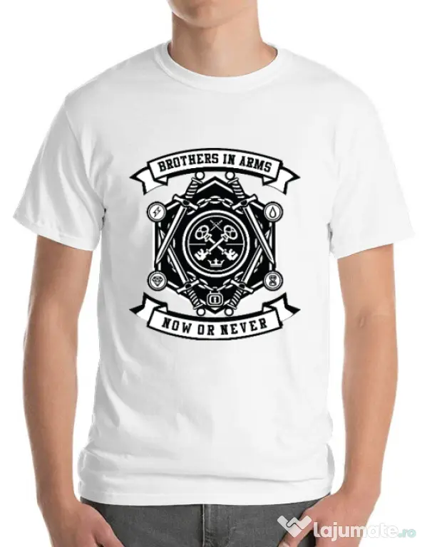 Tricou ADLER barbat Keys Alb