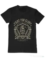 Tricou ADLER barbat Fight for glory Negru