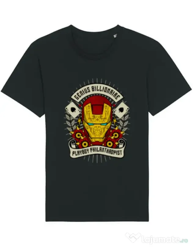 Tricou STANLEY STELLA barbat Genius Billionaire Negru