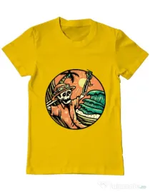 Tricou ADLER barbat Have a Nice Day Galben