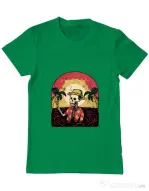 Tricou ADLER barbat Welcome to My Paradise Verde mediu