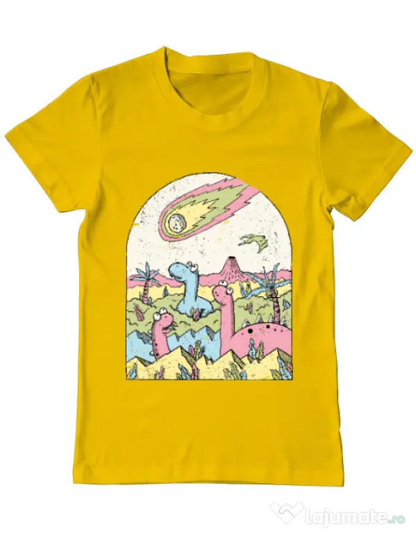 Tricou ADLER barbat Asteroid Galben