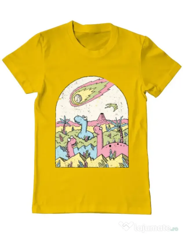 Tricou ADLER barbat Asteroid Galben