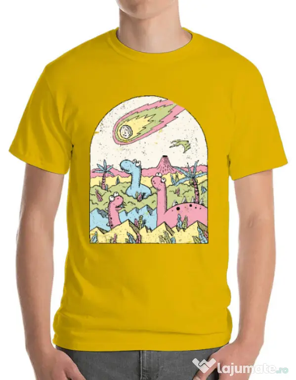 Tricou ADLER barbat Asteroid Galben