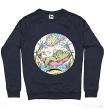 Bluza ADLER barbat Asteroid Day Denim inchis