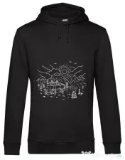 Hoodie barbat cu gluga Wander Negru 