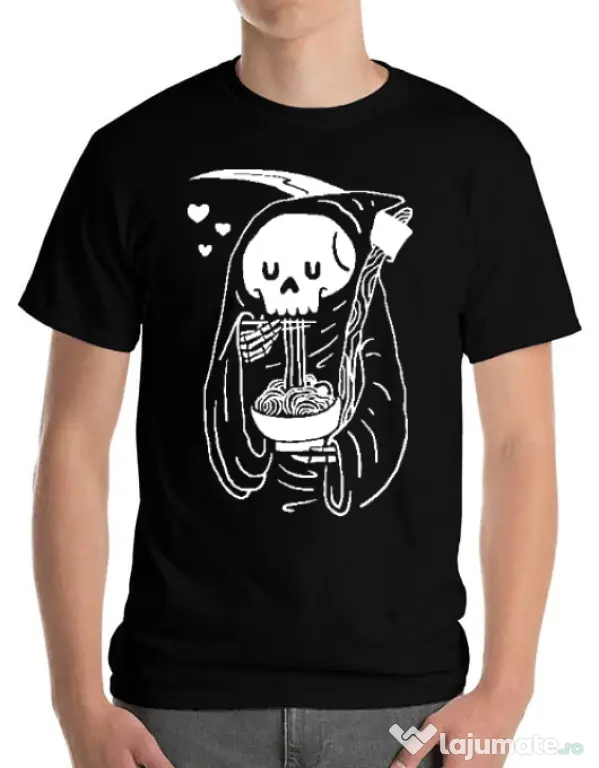 Tricou ADLER barbat Ramen Reaper Negru
