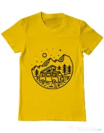 Tricou ADLER barbat Go Outdoor Galben